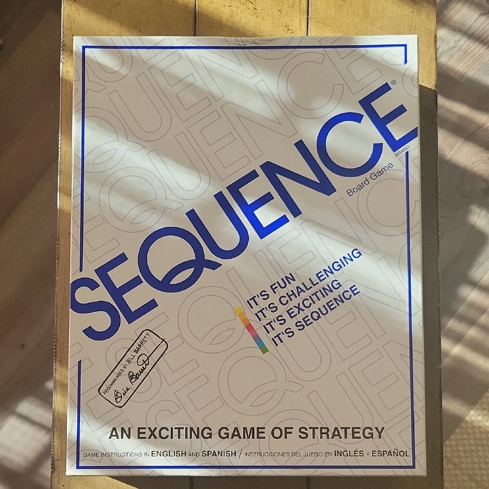 Jax Sequence Board Game - Blue and White